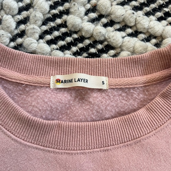 Marine Layer Crew Neck Sweater with Side Ties Size Small - Picture 3 of 6